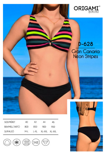 Gran Canaria Neon Stripes D-628 Origami plavky 2