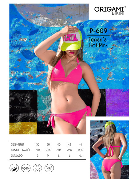 Tenerife Hot Pink P-609 Origami plavky