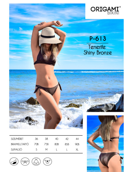 Tenerife Shiny Bronze P-613 Origami plavky