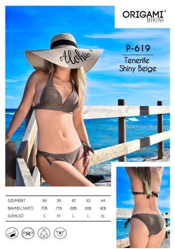 Tenerife Shiny Beige P-619 Origami plavky 2