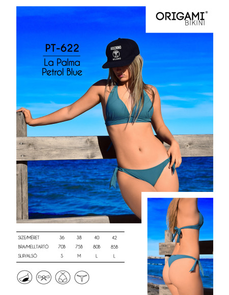 La Palma Petrol Blue PT-622 Origami plavky