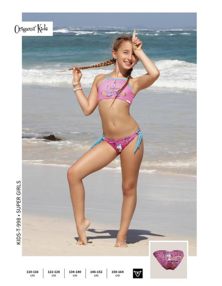 Super Girls Kids-T-998 Origami Bikini
