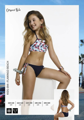Flamingo Beach Kids-094 Origami plavky