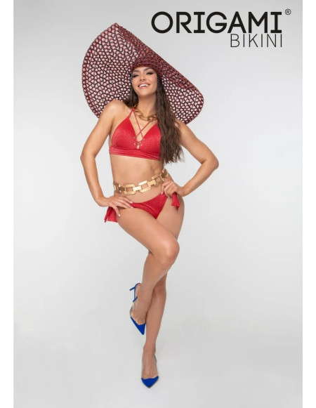 New York Red P-LX-107 Origami plavky