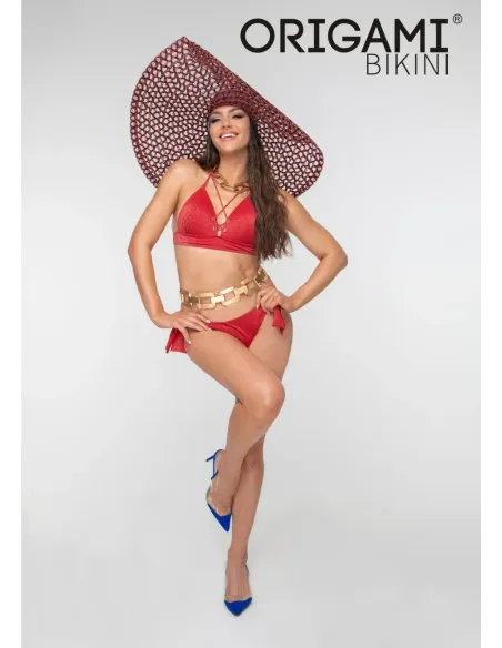 New York Red P-LX-107 Origami plavky