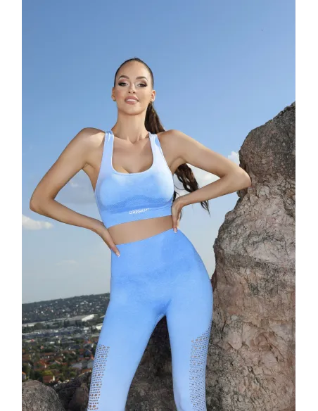 Blue Infinity GM-101 Súprava fitness oblečenia, dvojdielna, Origami GYM wear