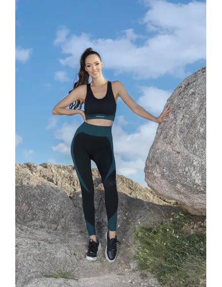 Green Shape GM-108 Súprava fitness oblečenia, dvojdielna, Origami GYM wear