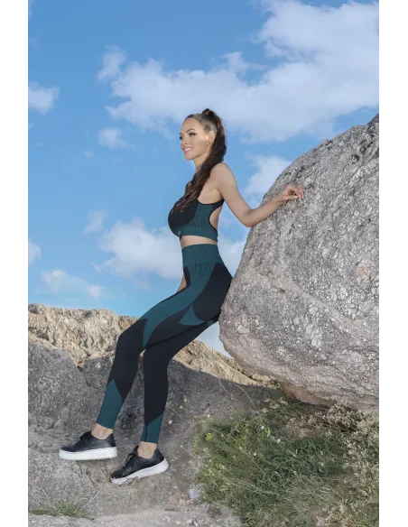 Green Shape GM-108 Súprava fitness oblečenia, dvojdielna, Origami GYM wear