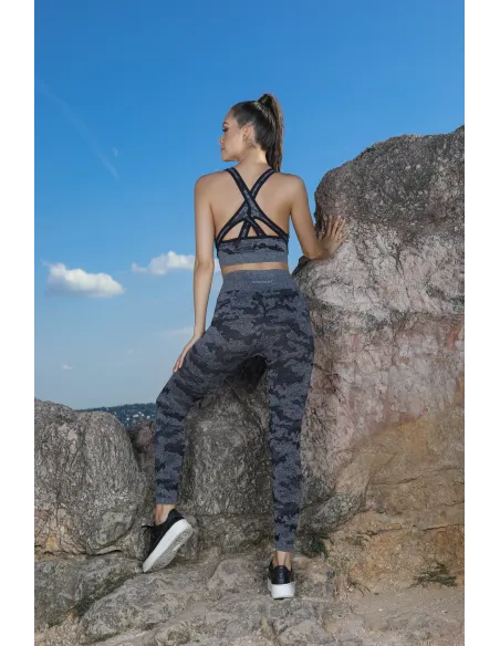 Urban Forest GM-110 Súprava fitness oblečenia, dvojdielna, Origami GYM wear