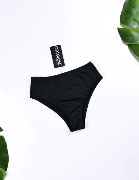 Čierne nohavičky s vysokým pásom X-272 Origami plavky
