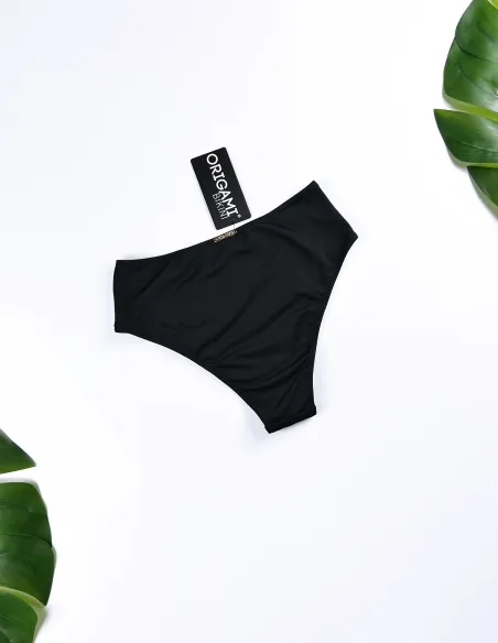Čierne nohavičky s vysokým pásom X-272 Origami plavky