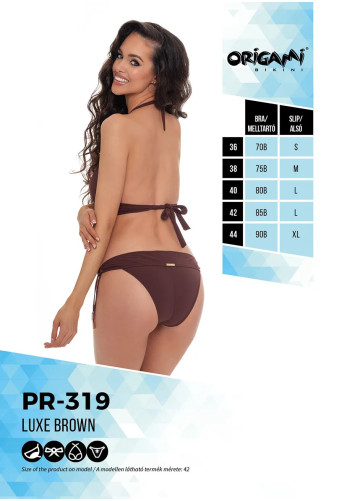 Luxe Brown PR-319 Origami plavky 2