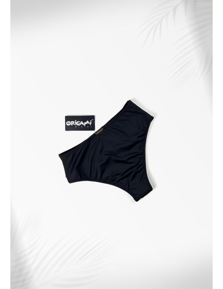 Čierne sťahovacie nohavičky X-570 Origami plavky